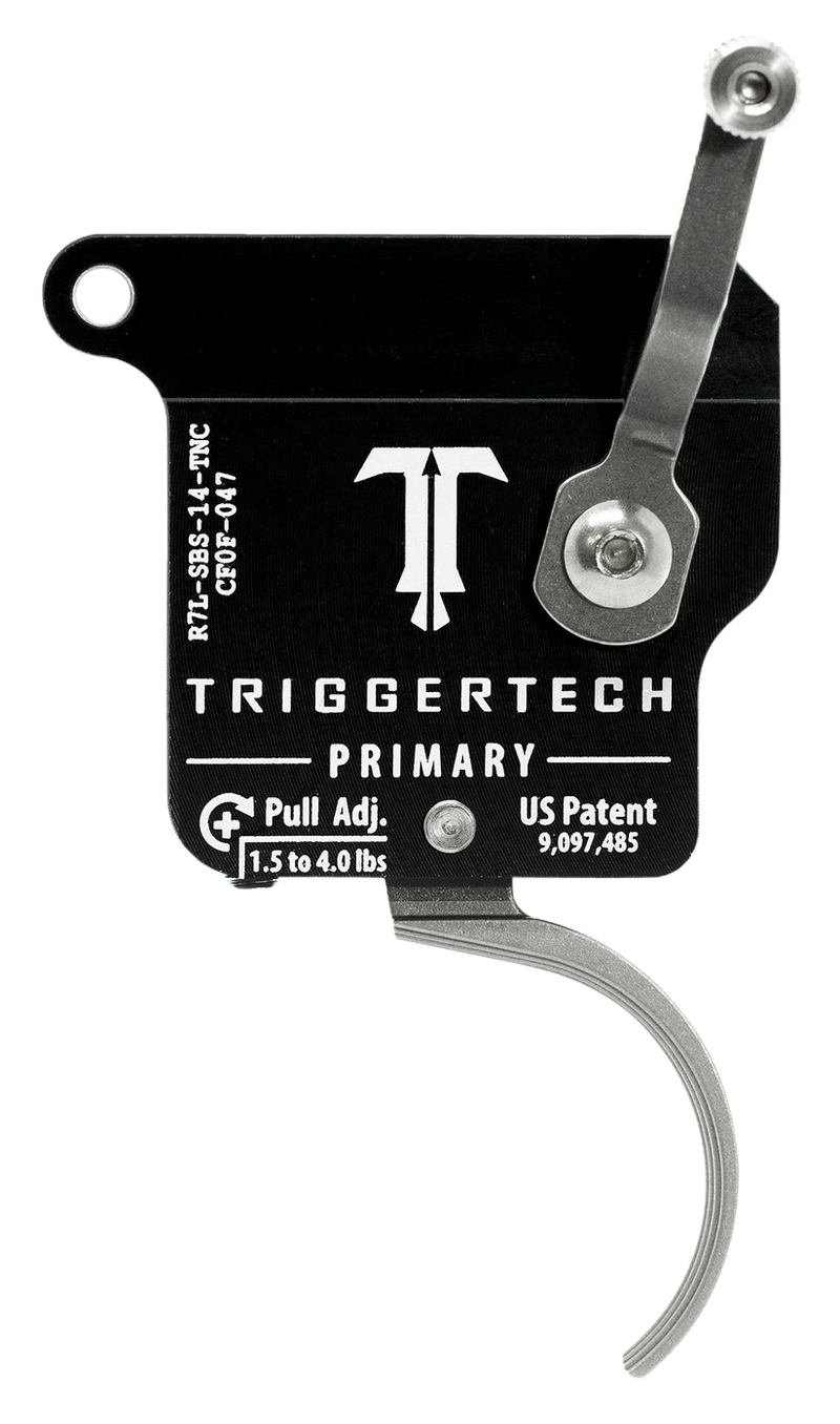 TriggerTech Primary Left-Hand Single-Stage Curved Trigger, 1.50-4 lbs - R7LSBS14TNC
