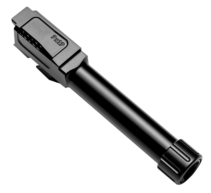 Rosco Manufacturing Bloodline 9mm Luger 3.40" Threaded Barrel, Black Melonite - BL-G43-9MM-M-TB-V2