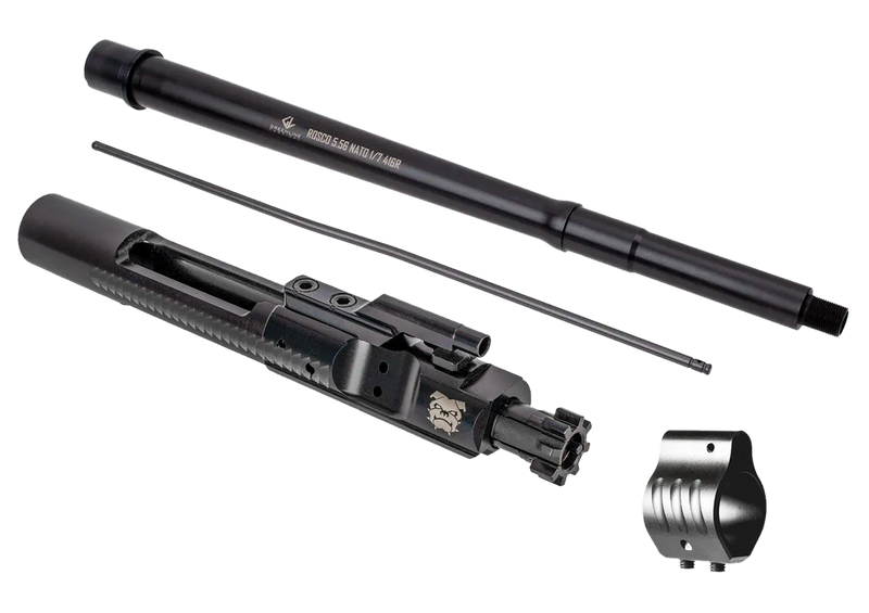 Rosco Manufacturing K9 Sauce Pack Upper Parts Kit, 13.95" 556NATO Barrel, Nitride Black - SP-K9-1395-556-BCG-GTM-NGB-001