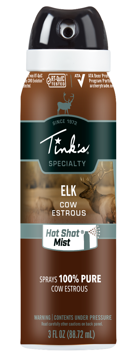 Tinks Hot Shot Mist Elk Cow in Estrous Attractant 3 oz Aerosol - W5330