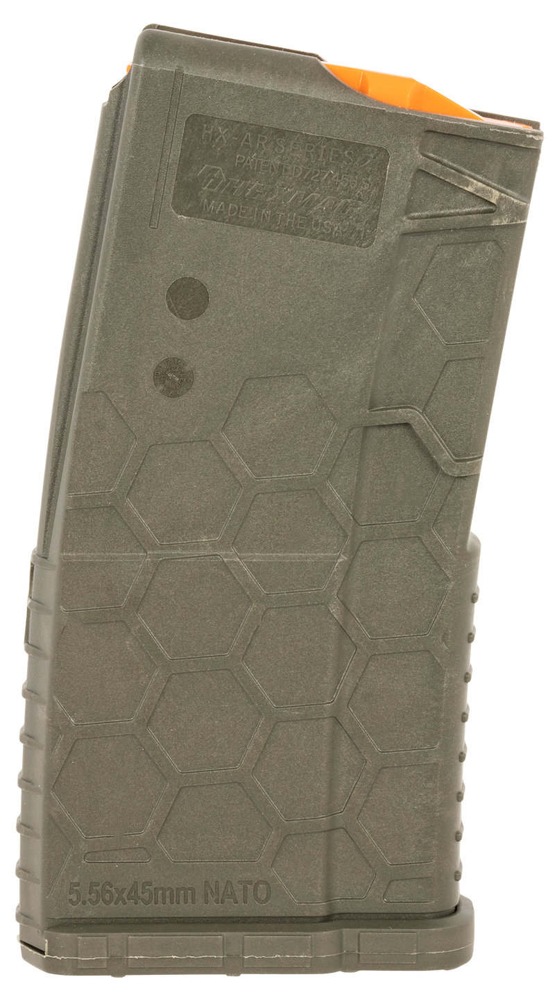 Hexmag HX1020AR15ODG Shorty 5.56 NATO 10rd Rifle Magazine, OD Green - HX1020AR15ODG