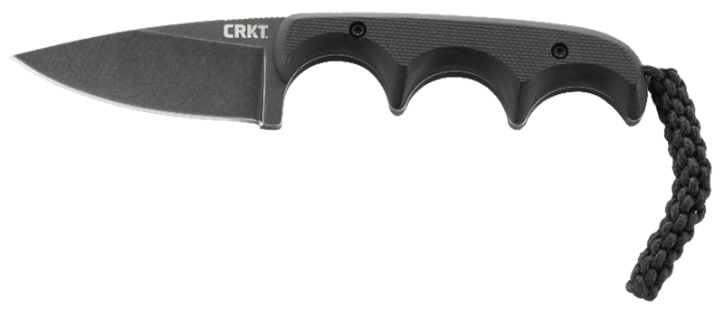 Columbia River Knife & Tool Minimalist Drop Point Fixed Blade Knife, Black - 2384K