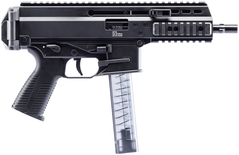 B&T APC9 Pro 9mm Luger 6.8" 30rd Pistol, Black - BT-36039