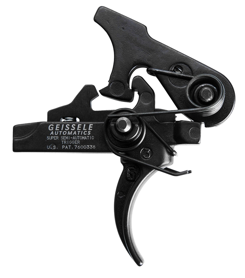 Geissele Automatics Super Semi-Automatic SSA Two-Stage Curved Trigger, Black Oxide - 05-101