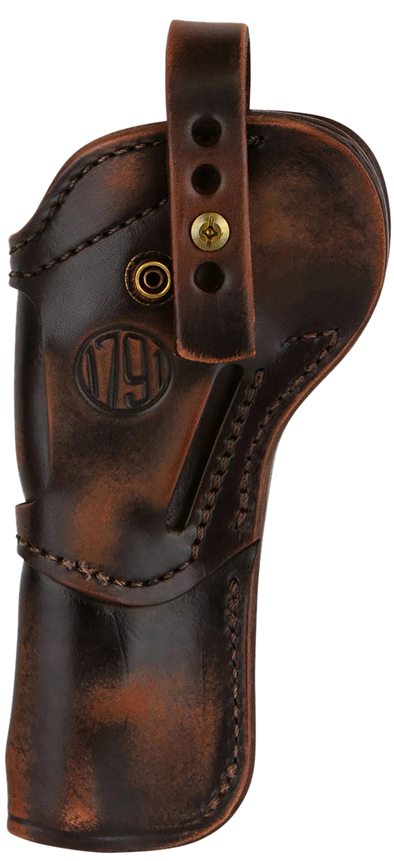 1791 Gunleather Single Action Revolver 5.5" OWB Holster Vintage Brown Ambidextrous - SARVH55VTGA