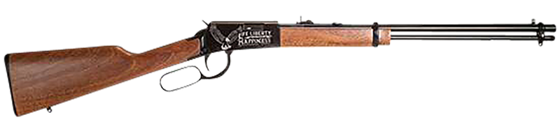 Rossi Rio Bravo .22 LR 18" 15rd Lever Action Rifle, Black with Eagle Engraving - RL22181WDEN19