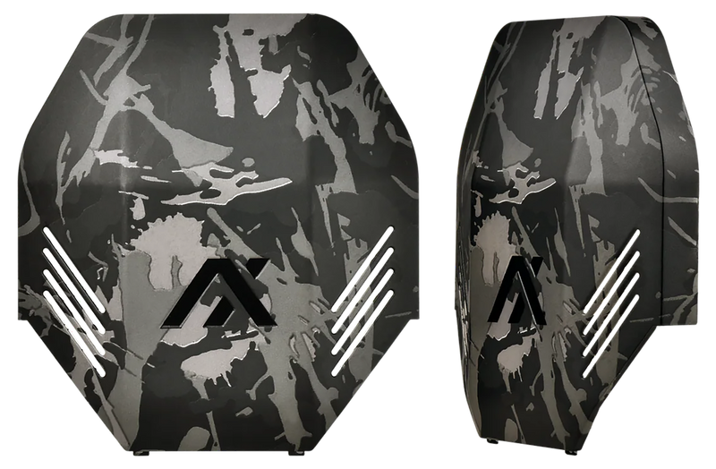 AXIL MX Plate Polymer Over the Head Hearing Protection Accessory, Black Camo - MXPLTBC