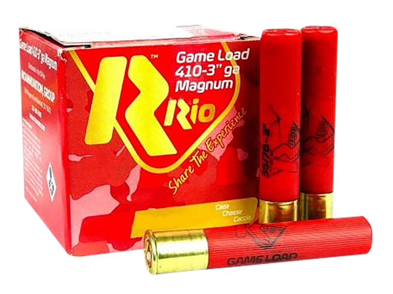 Rio Ammunition Plastic .410 Gauge 3" 11/16oz #8 Shot 25 Round Box - RCHV368