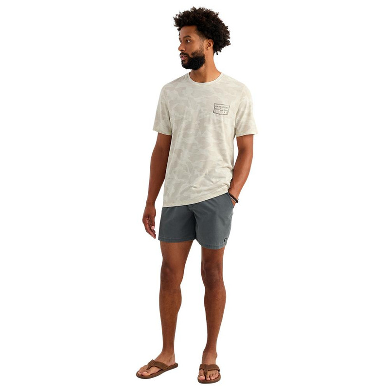 HUK Drift Performance Short Sleeve Shirt Silver Birch Camo - H1200736-189-S