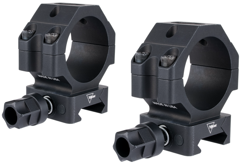 Trijicon Scope Rings with Q-LOC Technology, 35mm Medium, Matte Black - AC22073