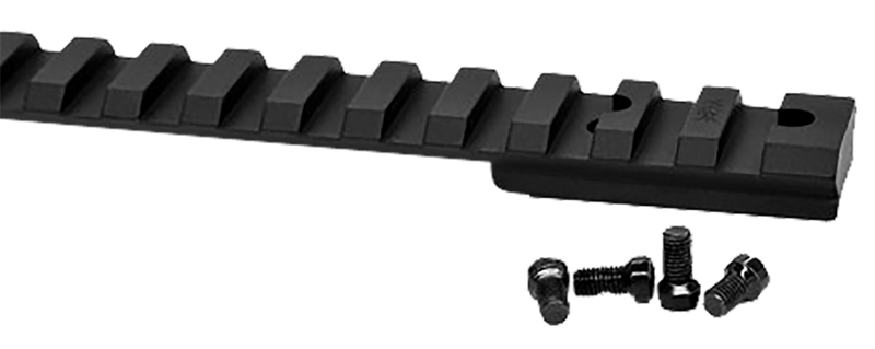 Warne Vapor Picatinny Rail, 20 MOA, Black Anodized Aluminum, Ruger American Short Action - V48420MOA