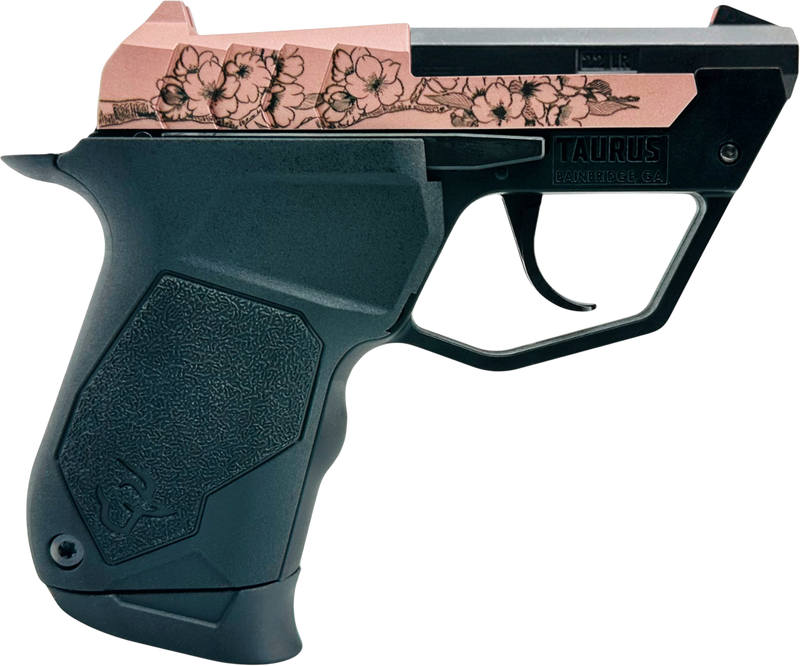 Taurus 22TUC 22 LR 2.5" 9+1 Micro-Compact Pistol, Black Cherry Blossom - 1-22TUC131-CB