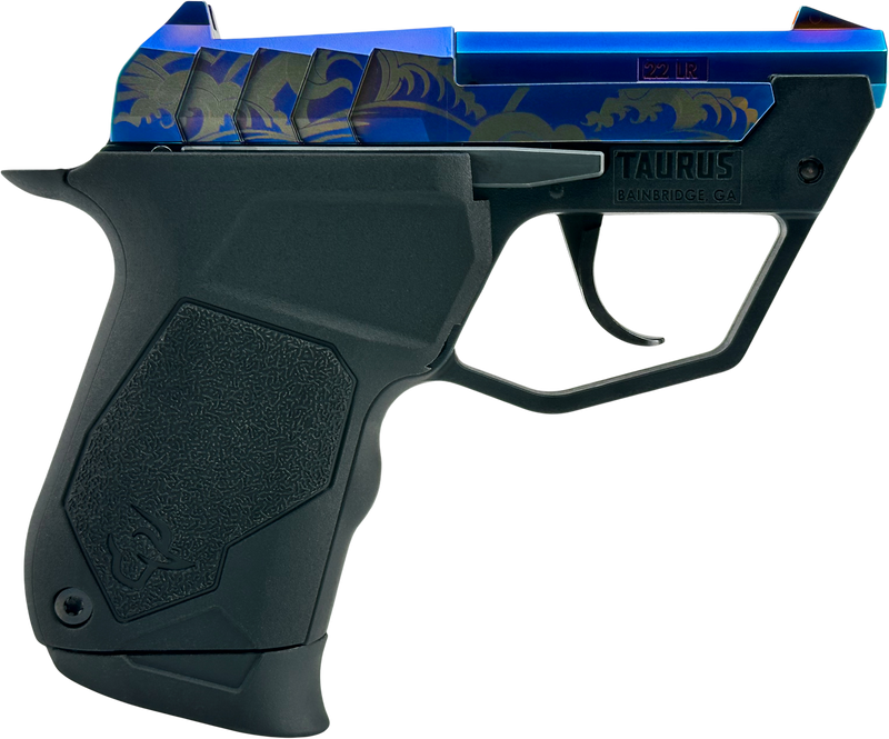 Taurus 22TUC 22 LR 2.5" 9+1 Micro-Compact Pistol, Black/Blue - 1-22TUC13BL-GW