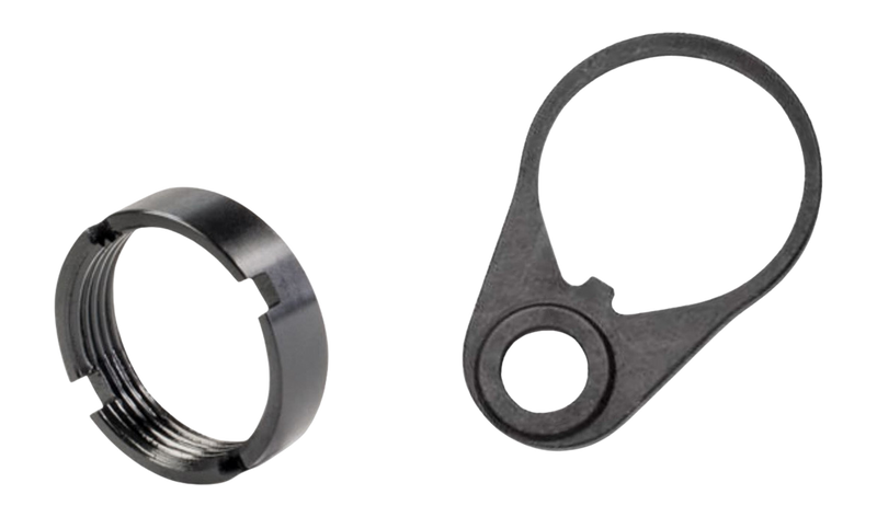 White Label Armory Quick Detach End Plate Kit, Black Aluminum/Steel AR-15 - WLA-BUF-7007-01