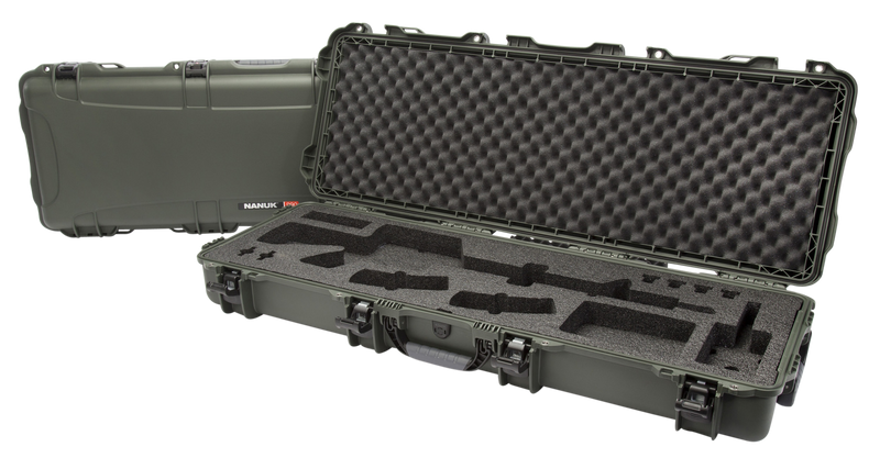 Nanuk 990 AR15 Case Waterproof Rifle Case, Olive - 990AR06