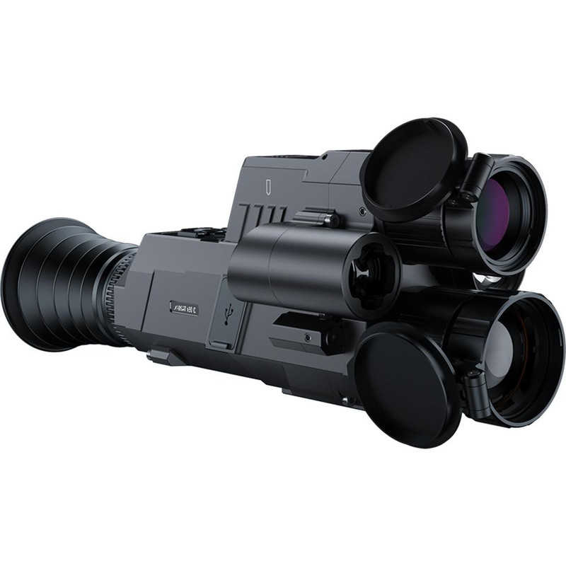 Pard Landsat-C 640 45mm Dual-Spec Thermal/Night Vision Riflescope with Laser Rangefinder, Black - PARD LA6C4570850LRF