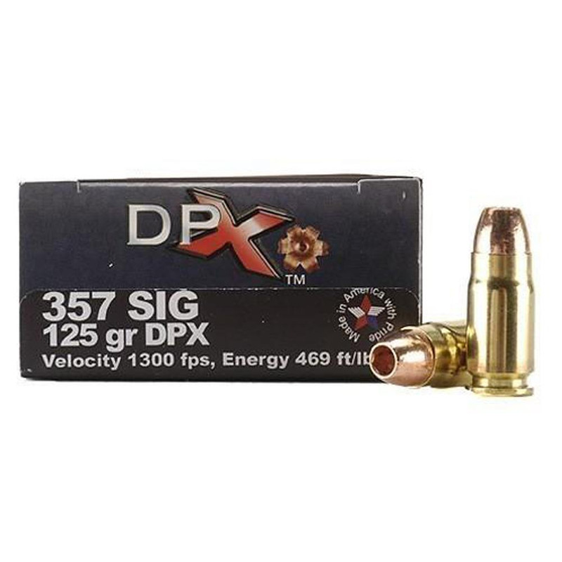 Cor-Bon Handgun Ammunition .357 SIG 125 gr DPX 20/box - DPX357SIG125/20