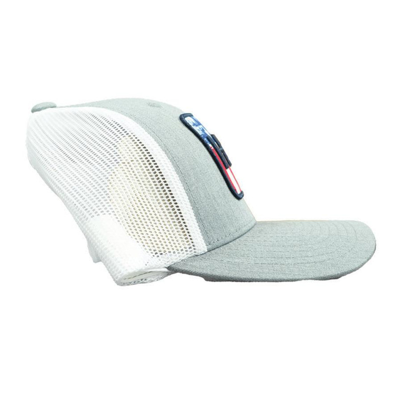 HUK Salute Trucker Hat Heather Grey - H3000520-033-1