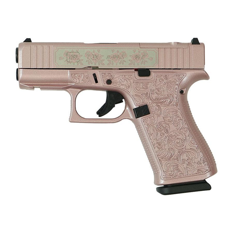 Glock 43X MOS 9mm 3.41" 10rd Pistol, Rose Gold Cerakote - PX4350201FRMOS