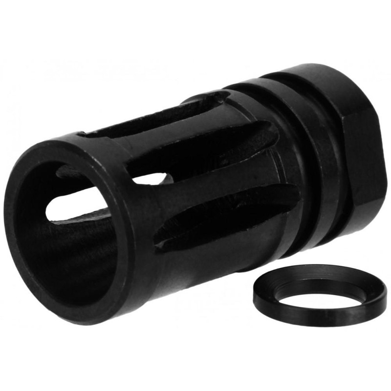 TacFire 5/8x24 Bird Cage Muzzle Brake, .30 Caliber Steel Black - MZ1001-3B