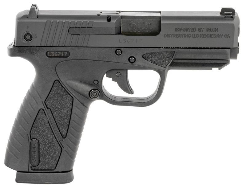 Bersa BP9CC 9mm 3.3" 8+1 Pistol, Matte Black - BP9MCC