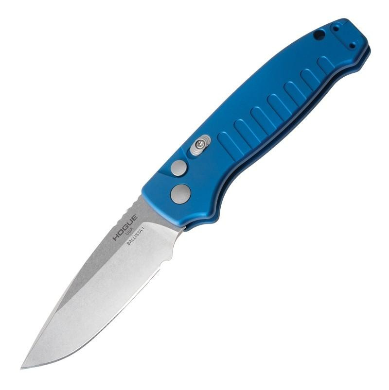 Hogue Ballista I Automated Folding Knife 3.5" Drop Point Blue - 64133