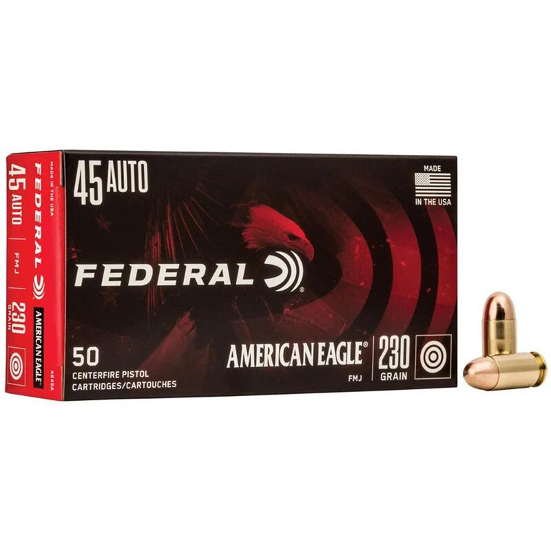 Federal American Eagle .45 ACP 230gr FMJ Handgun Ammunition 1000ct - AE45A