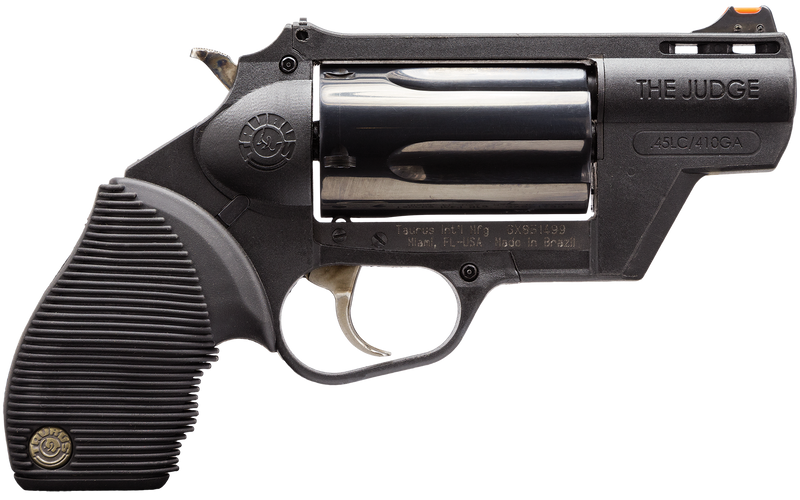 Taurus Judge Public Defender Polymer .45 Colt/.410 Bore 5rd 2.5" Revolver, Black - 2-441021PFS