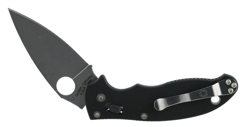 Spyderco Manix 2 Folding Knife, Black - C101GP2