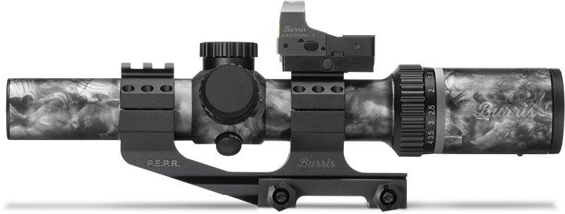 Burris SkullTac 1-4x24mm Rifle Scope Combo with FastFire III and AR-P.E.P.R. Mount, Matte Camo - 200438-FF-B