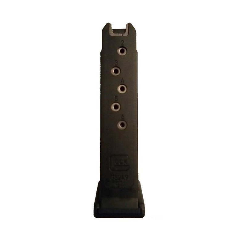 Glock 42 .380 ACP 6rd Handgun Magazine, Black Polymer - 33221