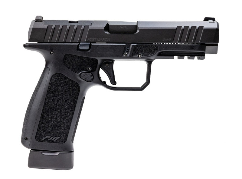 Rost Martin RM1F 9mm 4.5" 10+1 Semi-Auto Pistol, Black - RM1FBLKOSP10