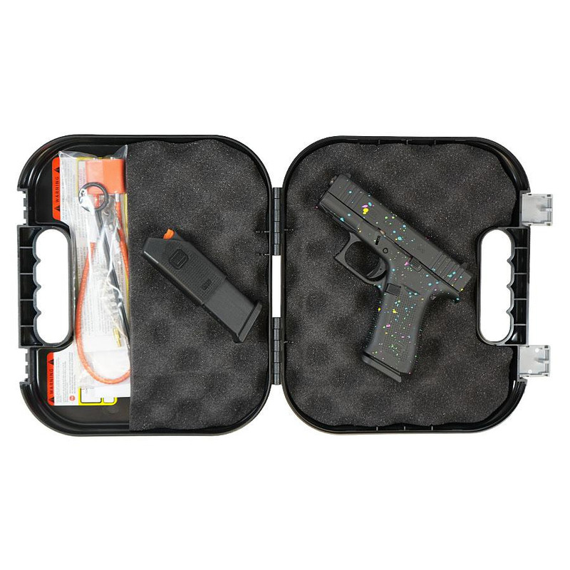 Glock 43X 9mm 3.41" 10rd Handgun, Multi-Color Paint Splatter Black - UX4350201FR