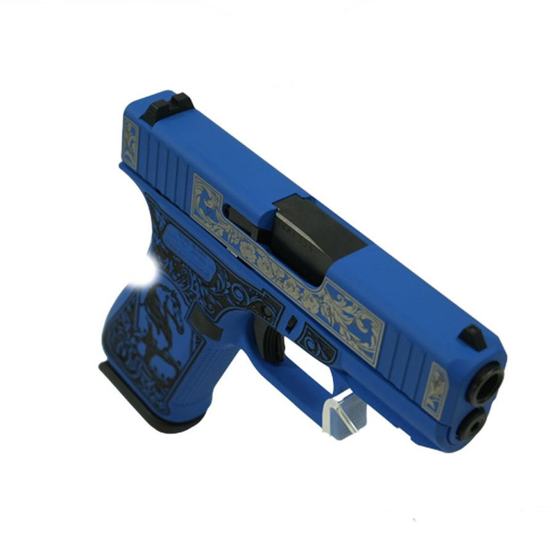 Glock 43X 9mm 3.41" 10rd Pistol, Blue Cerakote - UX4350201FR