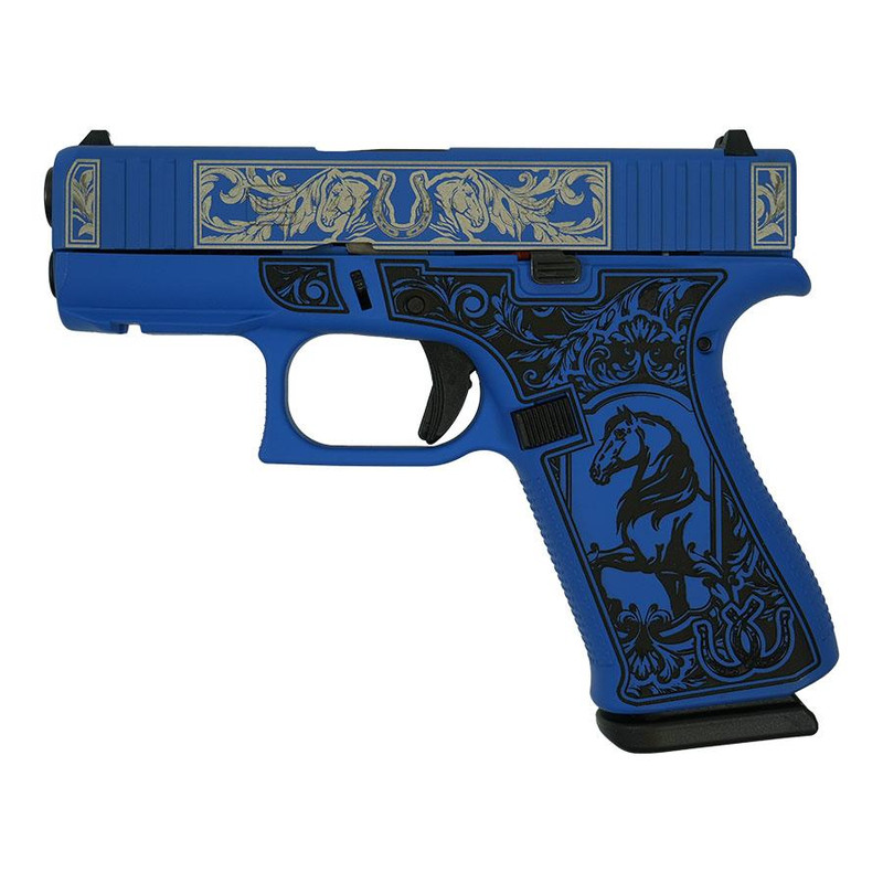 Glock 43X 9mm 3.41" 10rd Pistol, Blue Cerakote - UX4350201FR
