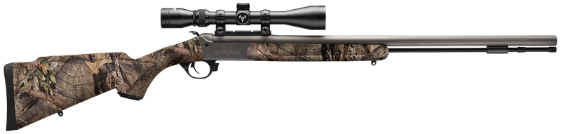 Traditions NitroFire 50 Cal 26" 1rd Muzzleloader, Stainless Cerakote/Mossy Oak - CR5841104416