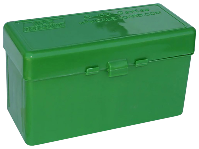 MTM Case-Gard Polypropylene Rifle Ammo Box 60 Round Flip-Top Green - RL6010