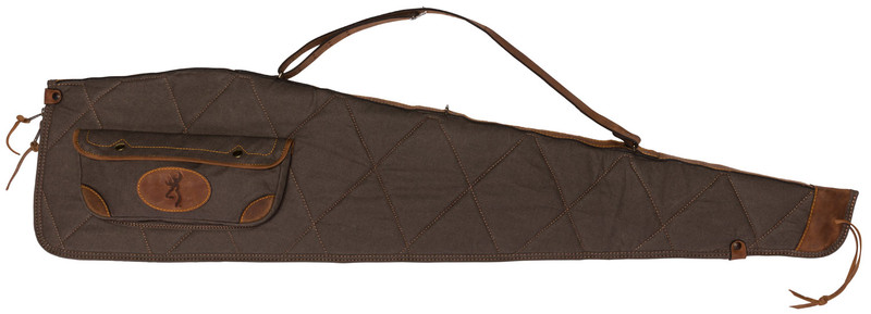 Browning Lona Rifle Case, Flint/Brown Canvas - 1413886948