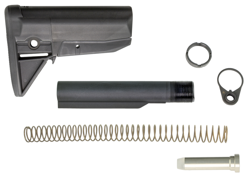 Bravo Company BCMGunfighter Mod 0 Stock Kit, Black Polymer - GFSKMOD0BLK