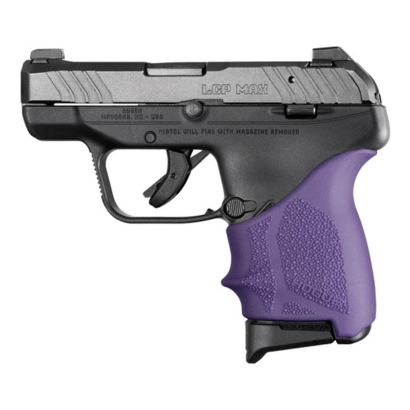Hogue HandAll Beavertail Grip Sleeve Ruger LCP Max, Purple - 18136