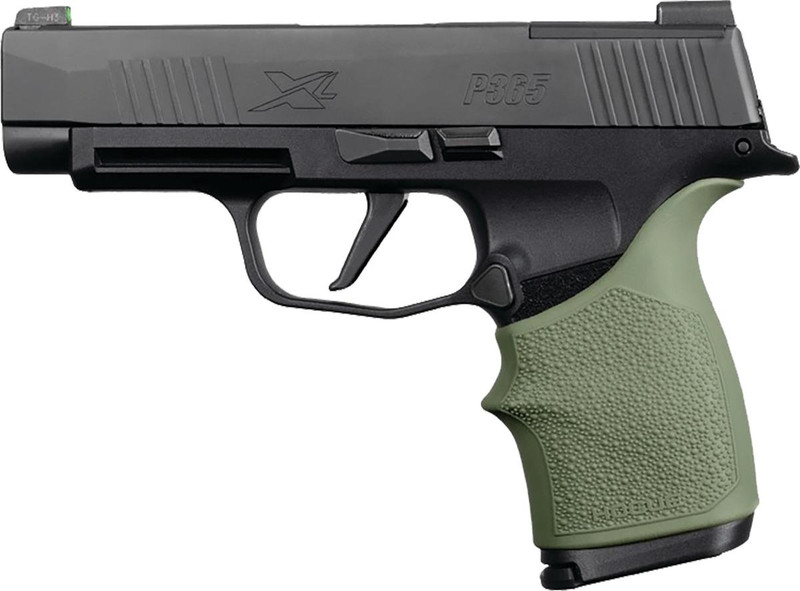 Hogue HandAll Beavertail Grip Sleeve Sig Sauer P365XL, OD Green - 18711
