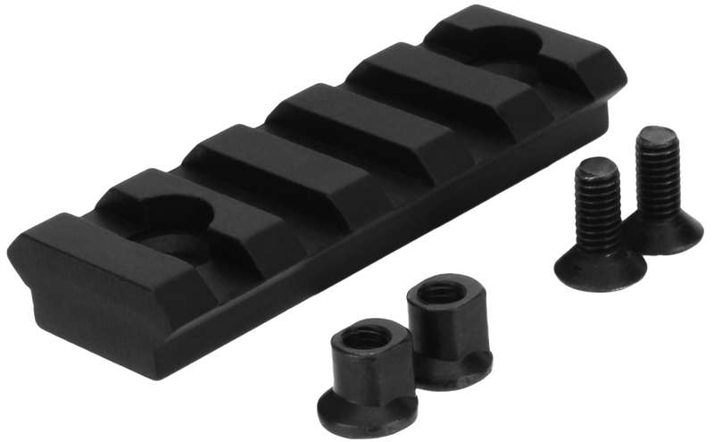TacFire MAR101 KeyMod Picatinny Rail 2 Inch 5 Slot, Black - MAR101