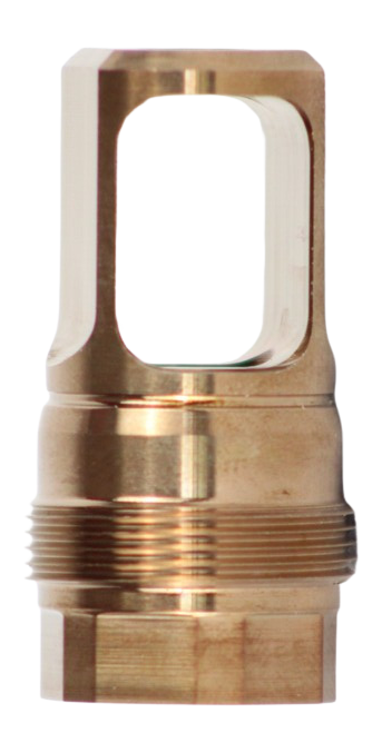 FUQUA Precision Machining M-80 556 Muzzle Brake, Stainless Steel, 1/2x28 - M8055612X28SSHT