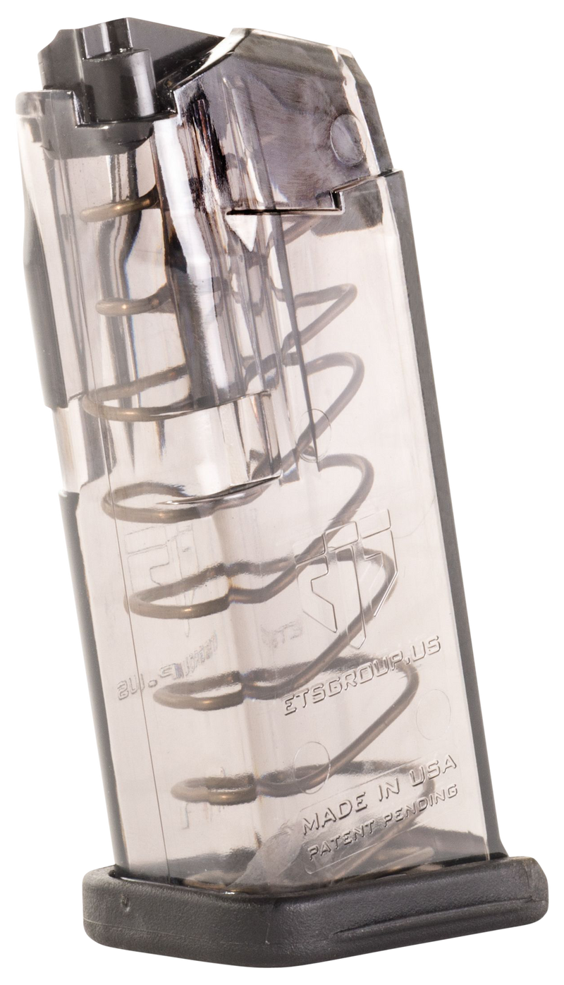 Elite Tactical Systems Group Glock 26 9mm 10rd Handgun Magazine, Carbon Smoke - SMKGLK26