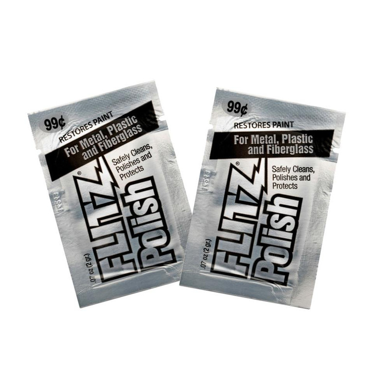 Flitz Metal Polish Paste, 100 Count Sample Wipes - FB-TS010-100