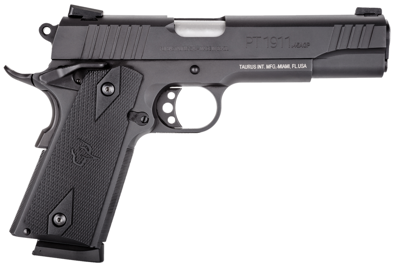 Taurus 1911 .45 ACP 8+1 5" Semi-Auto Pistol, Matte Black - 1-191101FS