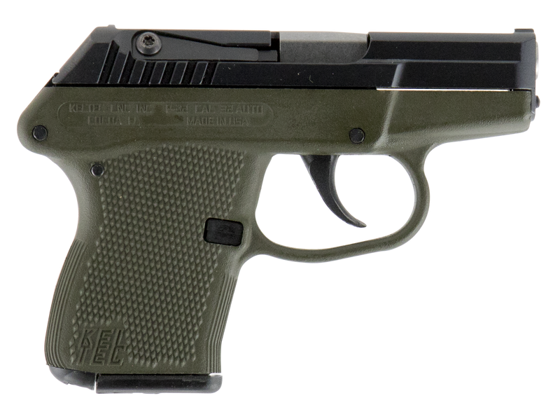 Kel-Tec P-32 32 ACP 2.7" 7+1 Pistol, Blued/Green - P32BGRN