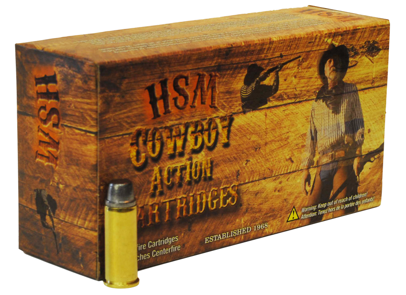 HSM Cowboy Action 357 Mag 158gr Semi Wadcutter Handgun Ammunition, 50rd Box - 3571N