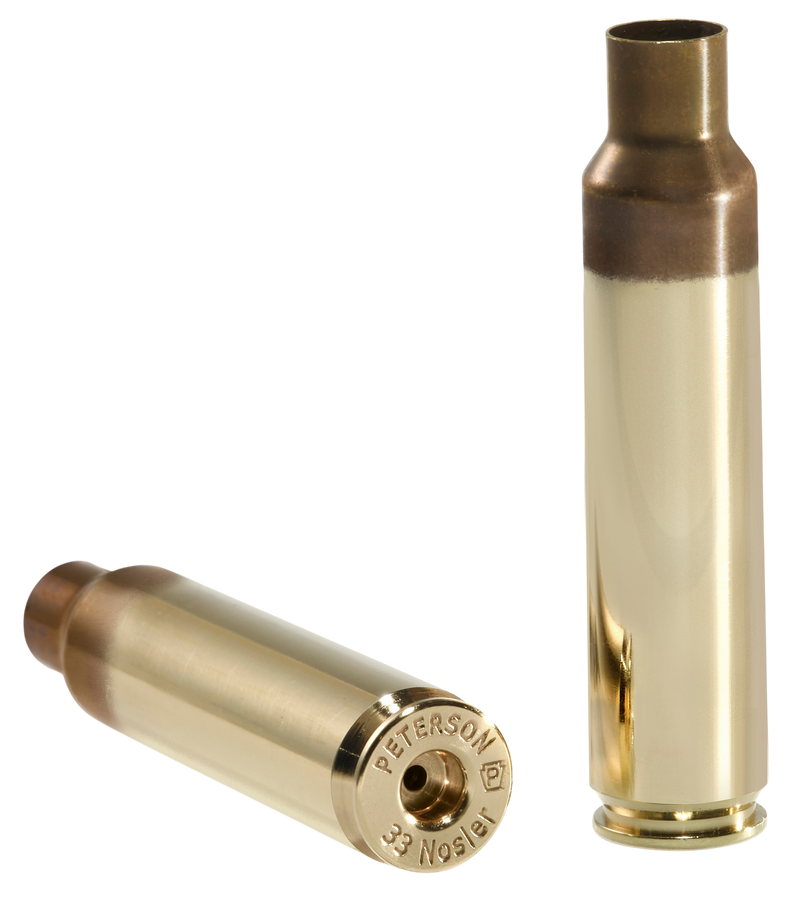 Peterson Cartridge 33 Nosler Reloading Brass 50 Per Box - 40032-R
