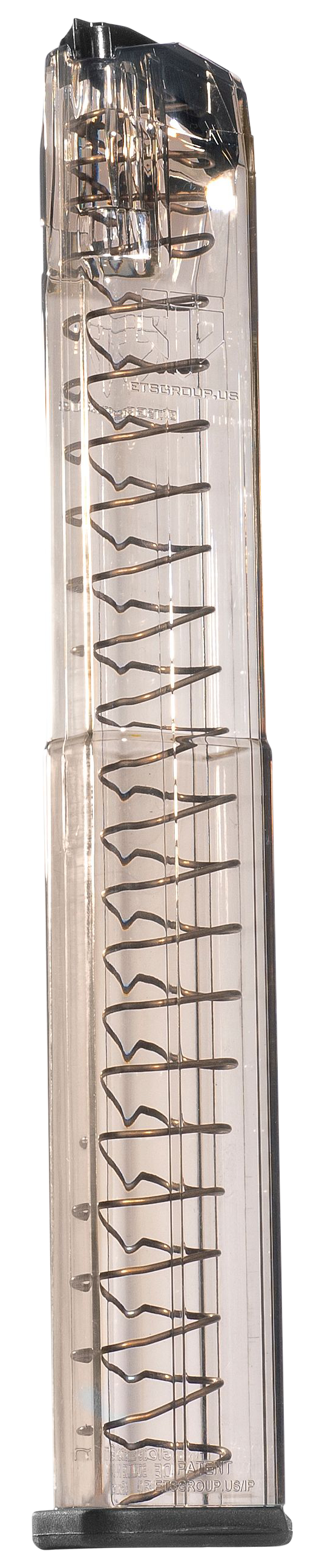 Elite Tactical Systems Group Glock 17/19/26/45 9mm 40rd Handgun Magazine, Carbon Smoke - SMKGLK1840